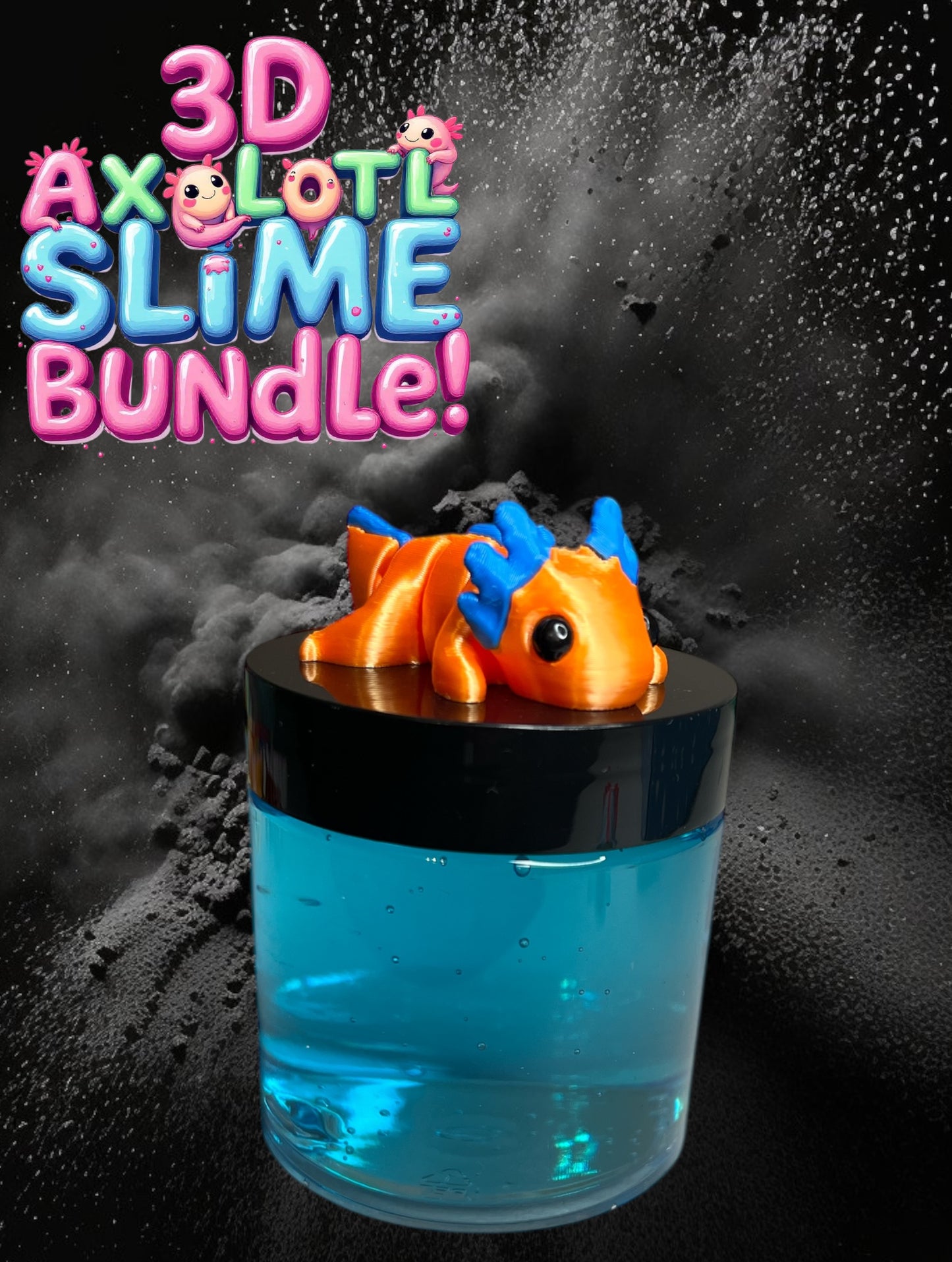 3D Axolotl Slime Bundle!