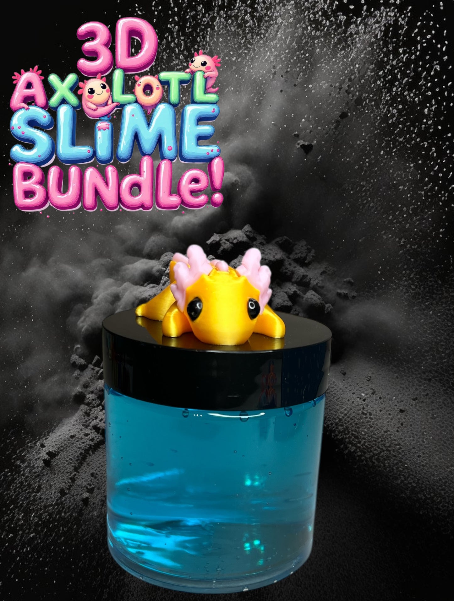 3D Axolotl Slime Bundle!