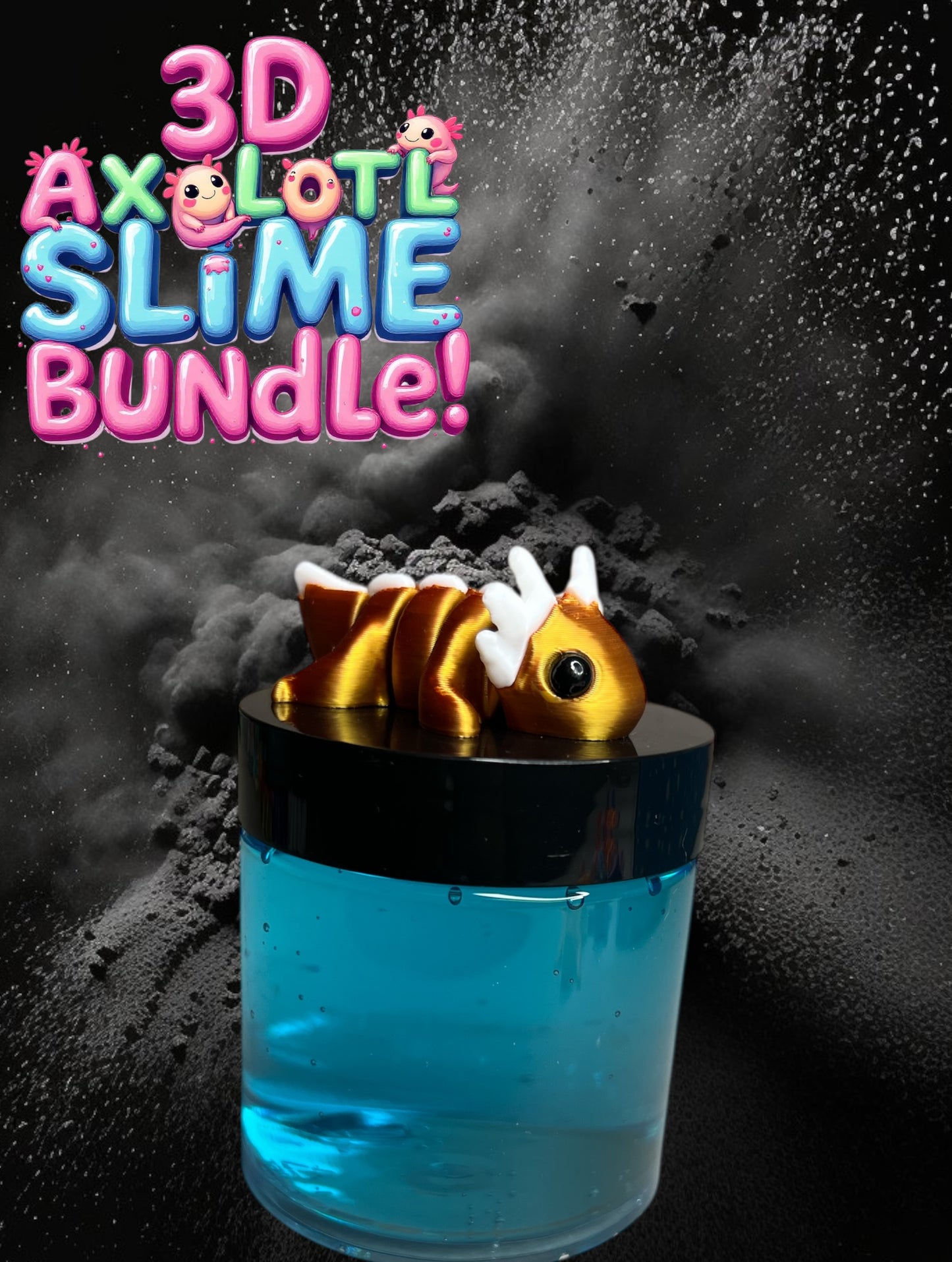3D Axolotl Slime Bundle!