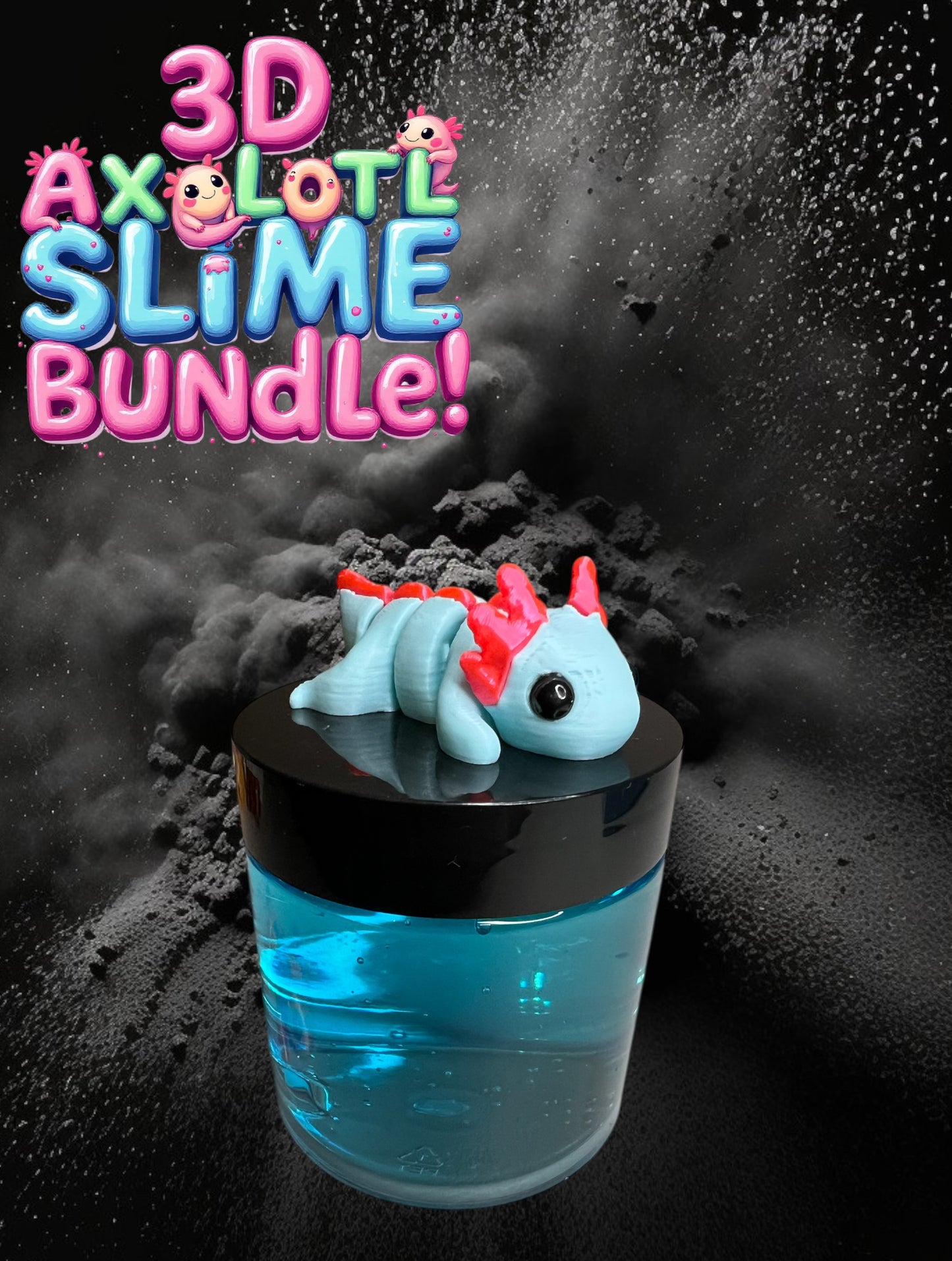 3D Axolotl Slime Bundle!